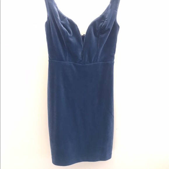Express Dresses & Skirts - Blue Velvet Express Dress